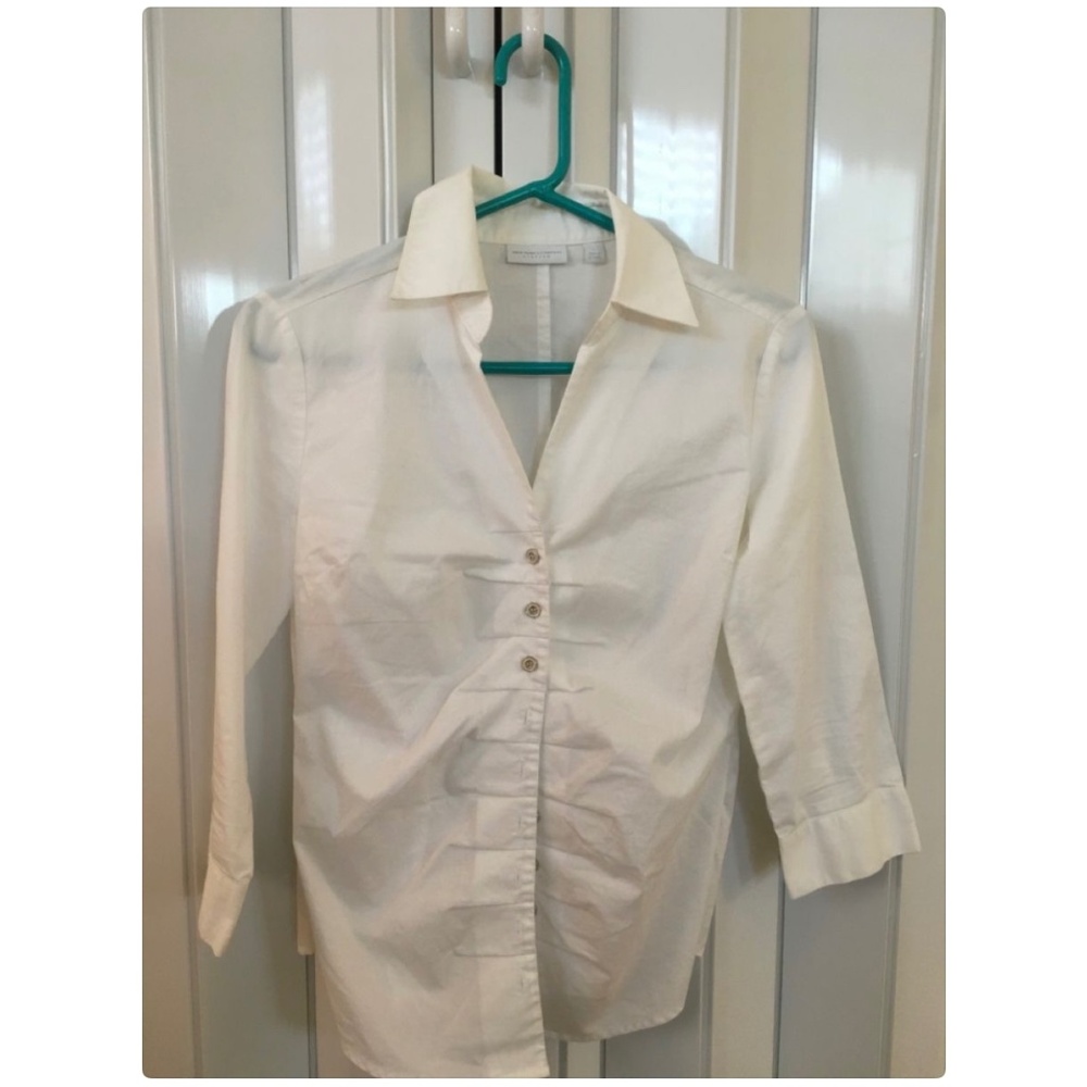 Button Down White Blouse